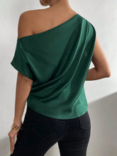 Load image into Gallery viewer, Ruched Single Shoulder Blouse
