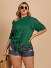 Load image into Gallery viewer, Tied Cold-Shoulder Tee Shirt
