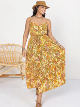 Load image into Gallery viewer, Printed V-Neck Maxi Cami Dress