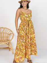 Load image into Gallery viewer, Printed V-Neck Maxi Cami Dress