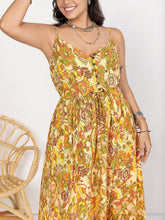 Load image into Gallery viewer, Printed V-Neck Maxi Cami Dress