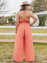 Load image into Gallery viewer, Lace Detail Spaghetti Strap Wide Leg Jumpsuit