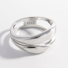 Load image into Gallery viewer, 925 Sterling Silver Double-Layered Ring