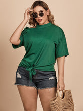 Load image into Gallery viewer, Tied Cold-Shoulder Tee Shirt