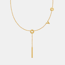 Load image into Gallery viewer, Titanium Steel Letter Necklace