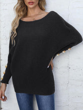 Load image into Gallery viewer, Boat Neck Long Sleeve Sweater