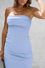 Load image into Gallery viewer, Slit Tube Midi Dress