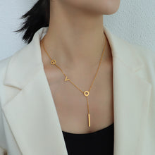 Load image into Gallery viewer, Titanium Steel Letter Necklace