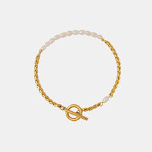 Load image into Gallery viewer, Freshwater Pearl Titanium Steel Bracelet