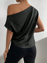 Load image into Gallery viewer, Ruched Single Shoulder Blouse