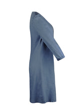 Load image into Gallery viewer, Full Size V-Neck Half Sleeve Denim Dress
