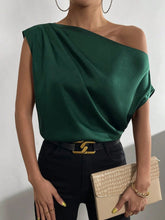 Load image into Gallery viewer, Ruched Single Shoulder Blouse