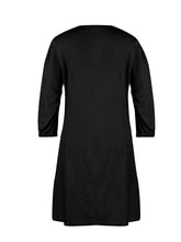 Load image into Gallery viewer, Full Size V-Neck Half Sleeve Denim Dress