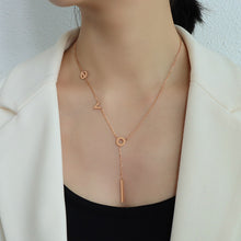Load image into Gallery viewer, Titanium Steel Letter Necklace