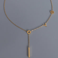 Load image into Gallery viewer, Titanium Steel Letter Necklace
