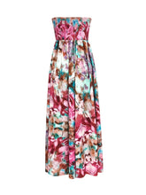 Load image into Gallery viewer, Smocked Printed Sleeveless Maxi Dress
