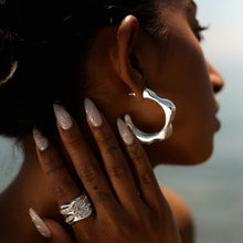 Load image into Gallery viewer, Stainless Steel C-Hoop Earrings
