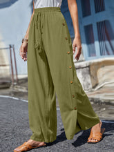 Load image into Gallery viewer, Full Size Tassel Wide Leg Pants
