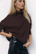 Load image into Gallery viewer, Basic Bae Turtleneck Long Sleeve Dropped Shoulder Sweater
