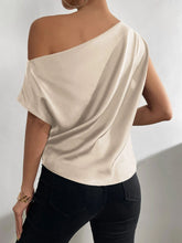 Load image into Gallery viewer, Ruched Single Shoulder Blouse
