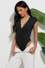 Load image into Gallery viewer, V-Neck Cap Sleeve Bodysuit
