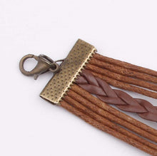 Load image into Gallery viewer, Alloy PU Leather Rope Bracelet
