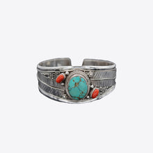 Load image into Gallery viewer, Turquoise Open Bracelet
