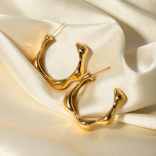 Load image into Gallery viewer, Stainless Steel C-Hoop Earrings
