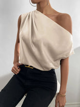 Load image into Gallery viewer, Ruched Single Shoulder Blouse
